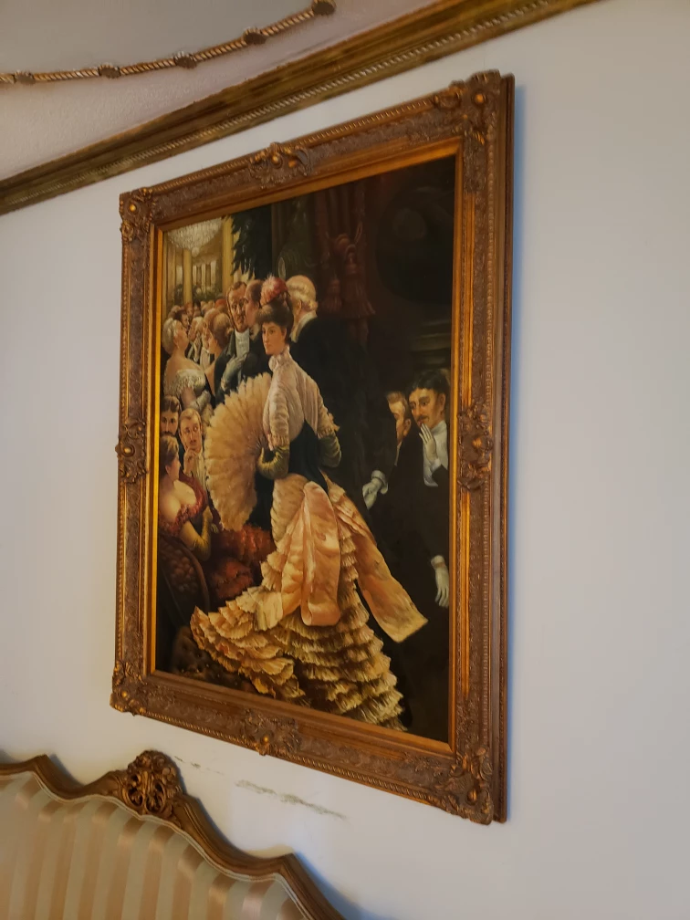 Framed oil on canvas painting - photo 3