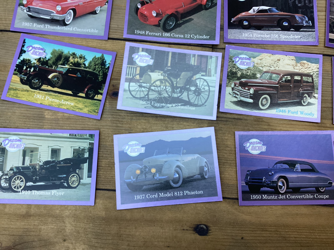 24 MORE 1991 DREAM MACHINES car cards ! - photo 5