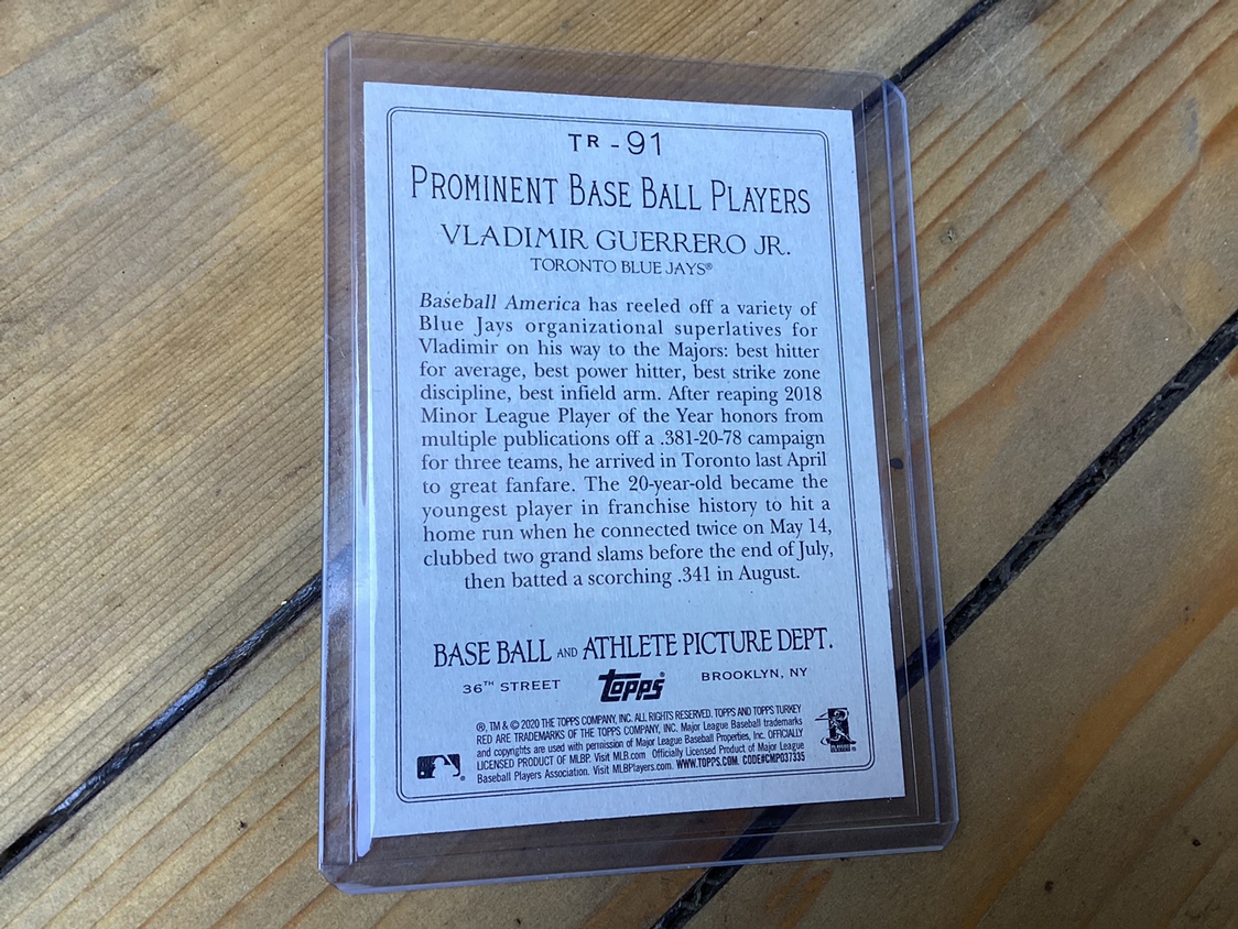 2 VLADIMIR GUERRERO JR. TOPPS trading cards ! image indicator(4)