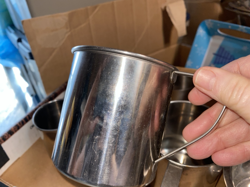 Stainless steel mugs. See description   new image indicator(8)