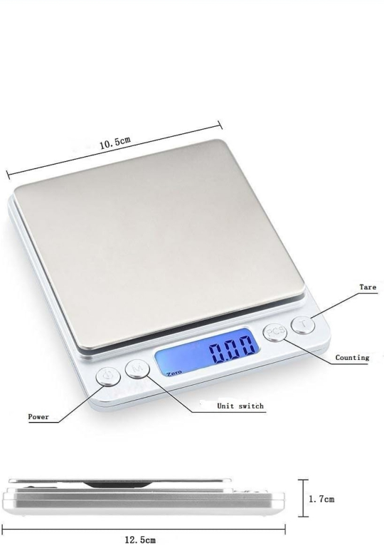 Digital Kitchen Pocket Scale, Leiking 500g 0.01g thumbnail