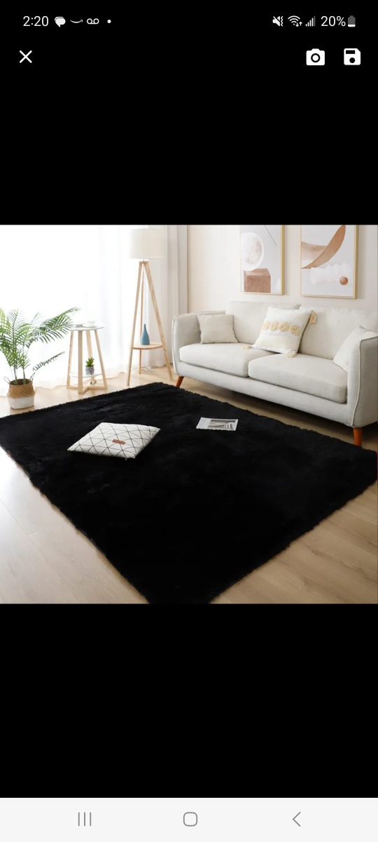 Furry rug