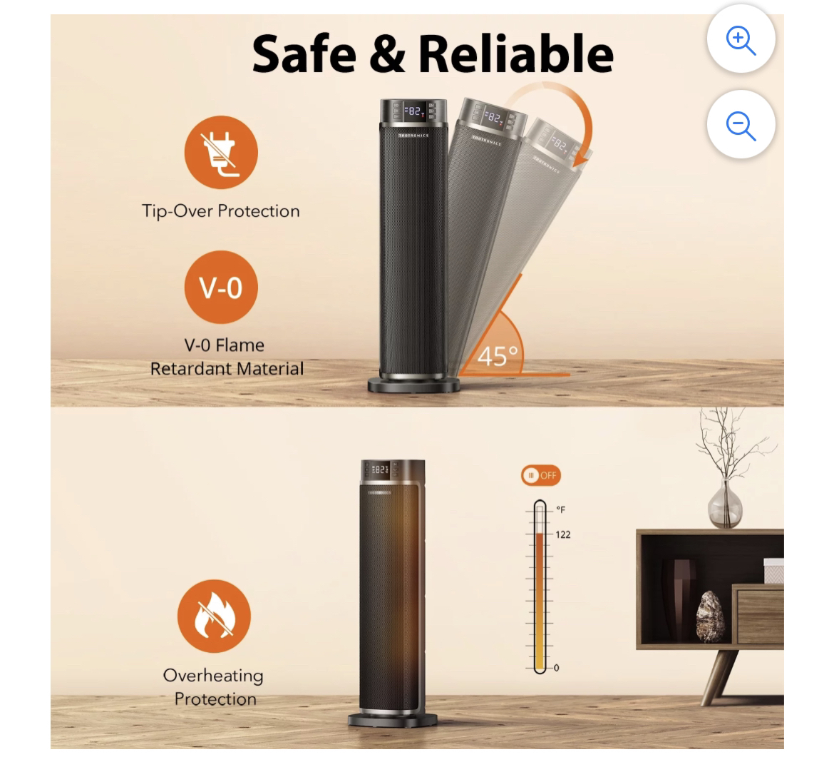 Taotronics space Heater - photo 5