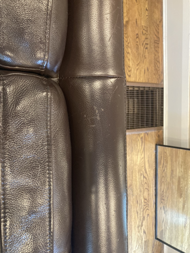 Urban Barn Leather Couch - photo 5