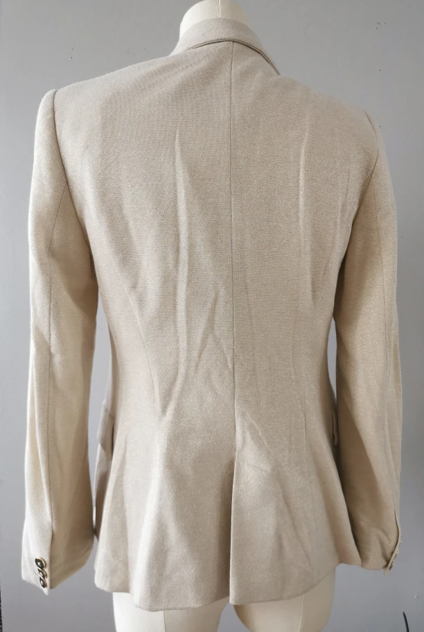 ZARA Light beige Blazer Gold Buttons! - photo 2