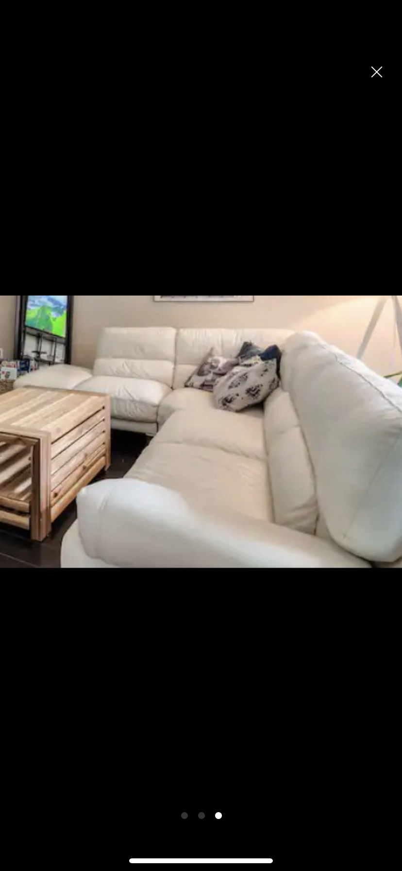 Genuine leather couch MUST GO -MAKE YOUR OFFER