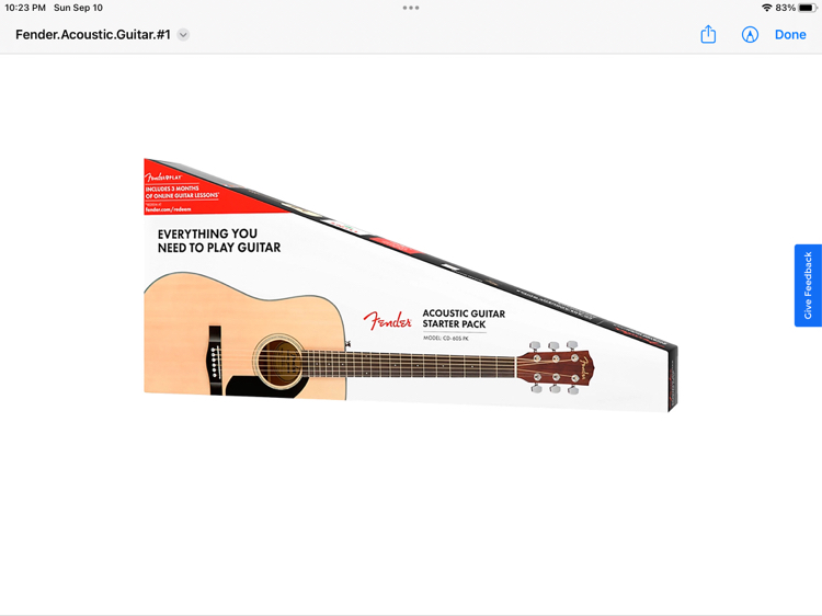 *BRAND NEW* Fender CD-60S Acoustic Guitar Pack Natural