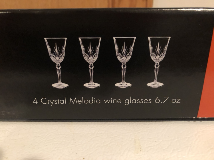 Vintage - Crystal Wine Glasses (2 boxes of 4) image indicator(5)