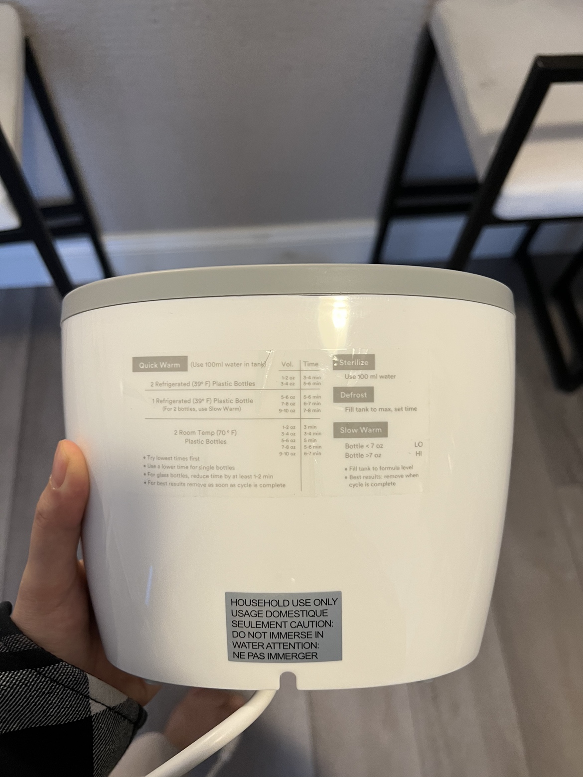 Gourmia Jr. Double Baby Bottle Sterilizer and Warmer image indicator(10)