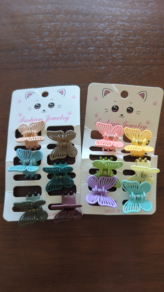 butterfly hair clip cute and perfect for rave or kids thumbnail