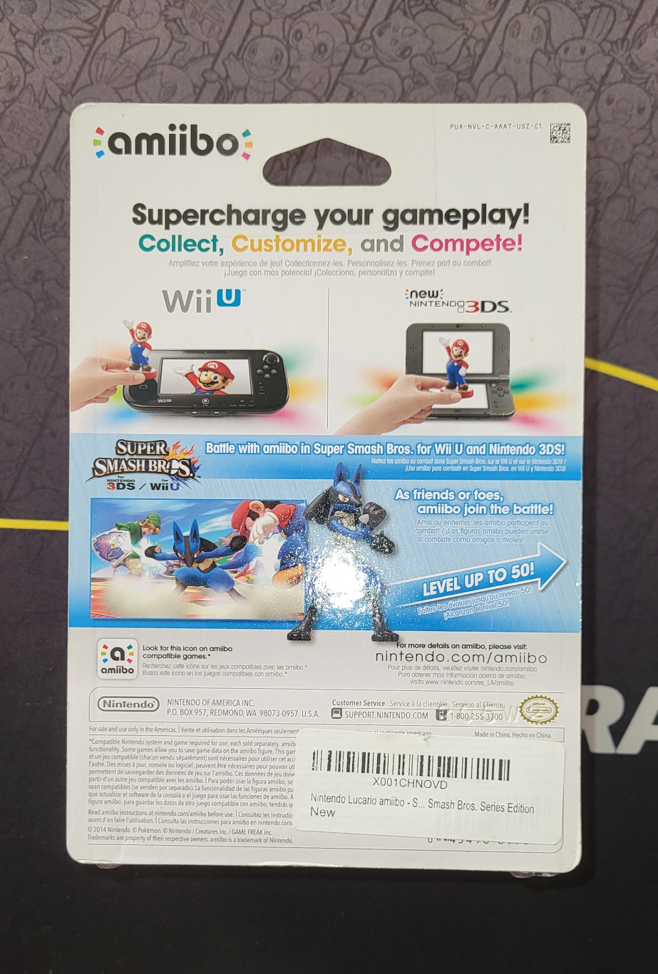 🆕️Sealed. Super Smash Bros Lucario Amiibo🆕️ - photo 3