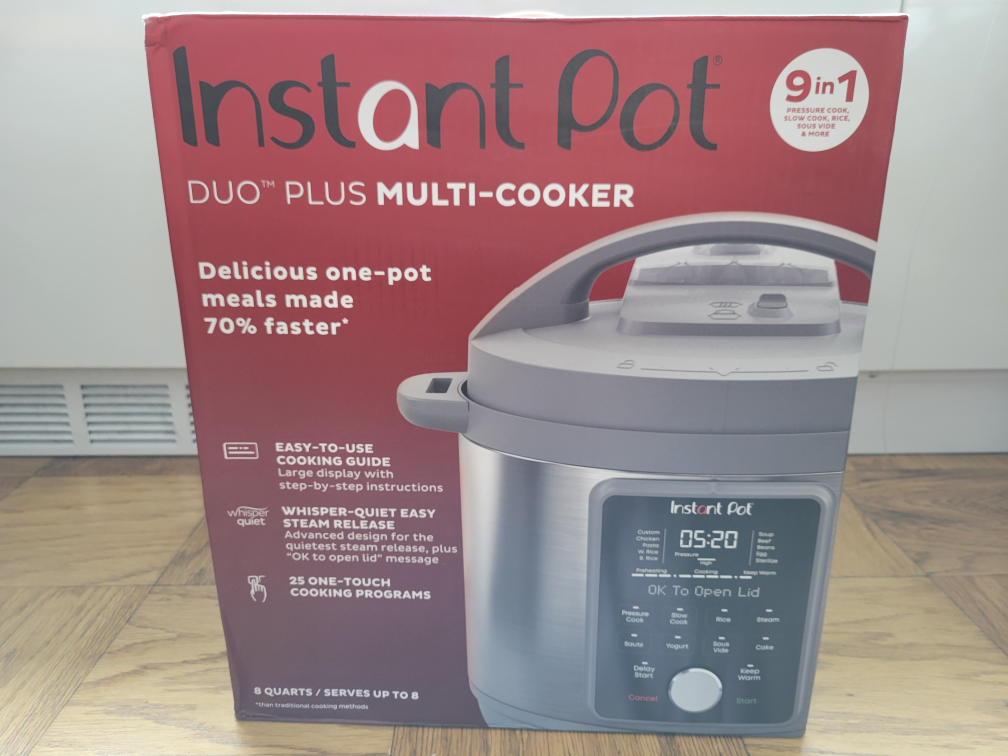new in box, instant pot 8-quart pressure cooker