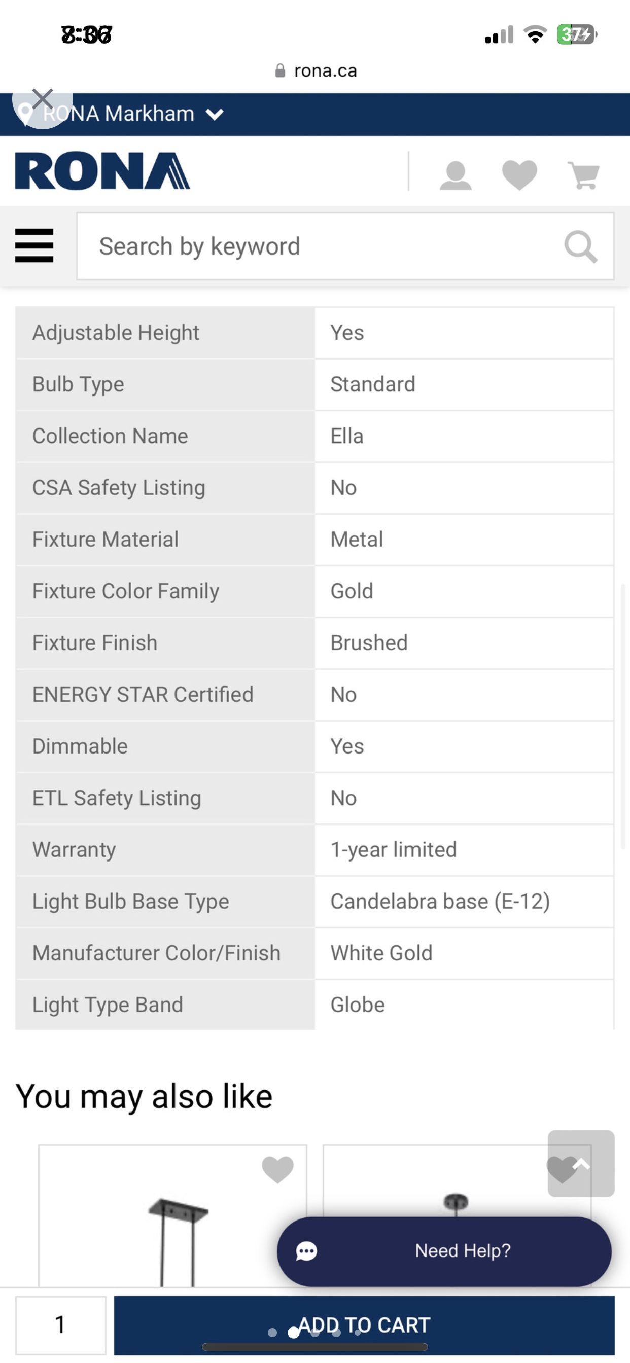 Pendant light image indicator(6)