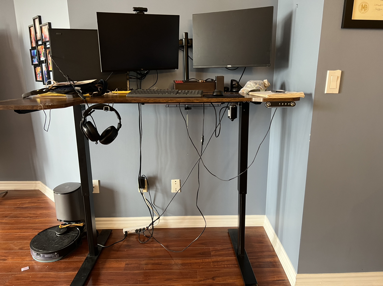 L shaped height adjustable desk - photo 4
