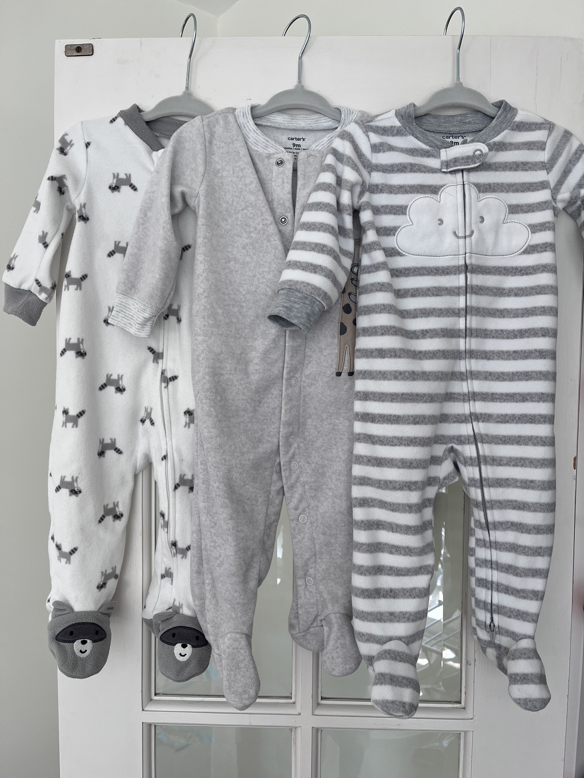 Three 9month fleece sleepers thumbnail