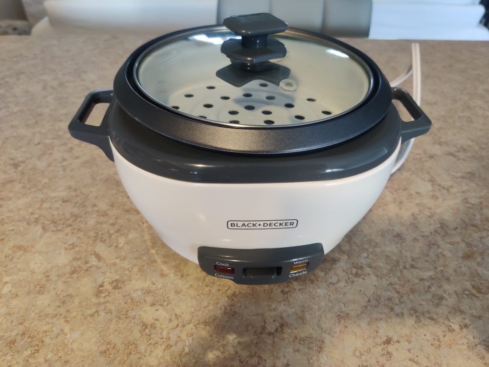 Black & Decker Non-Stick Rice Cooker & Steamer White, 6 Cups - photo 4