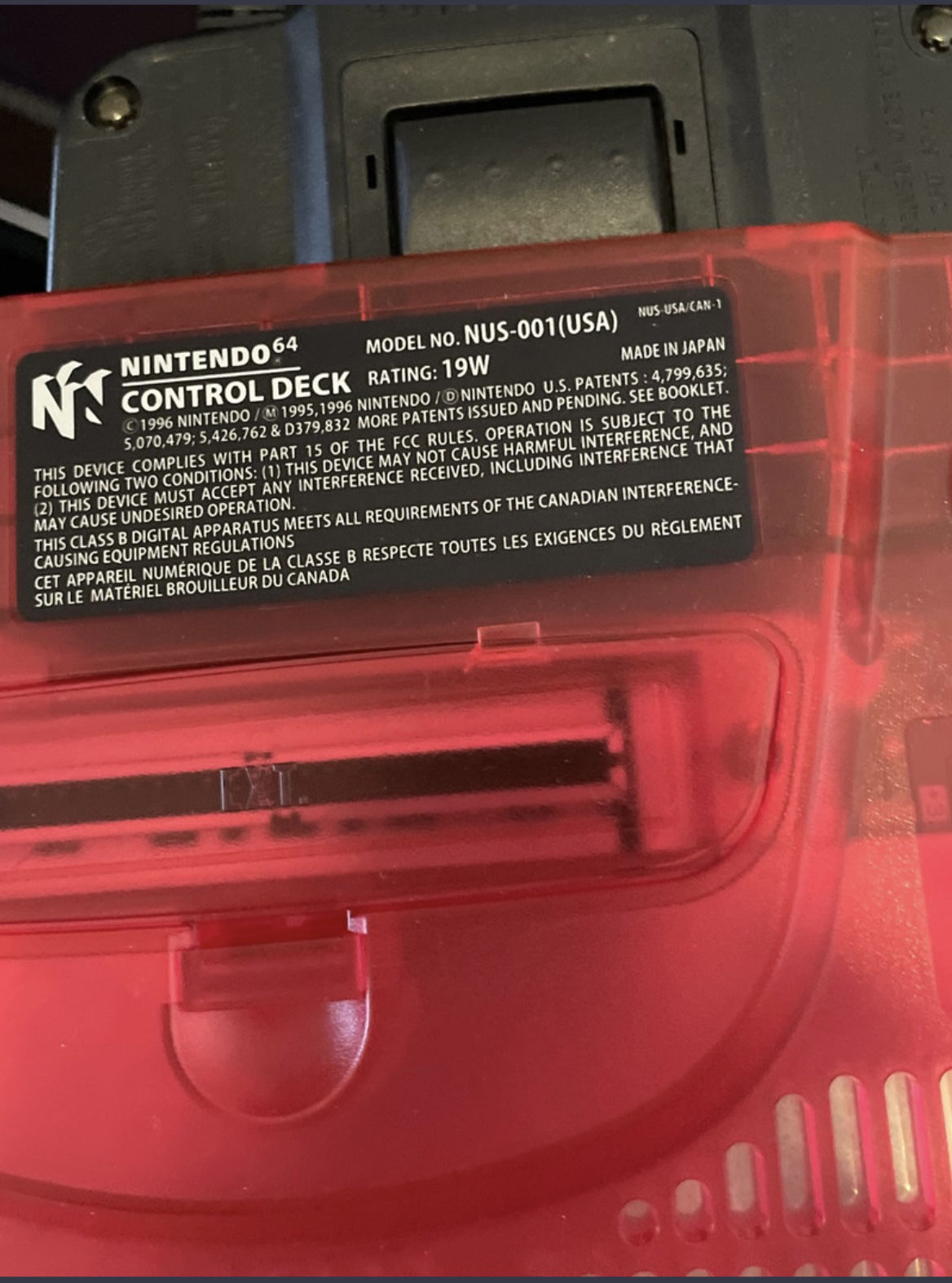 Nintendo 64 console watermelon red - photo 3