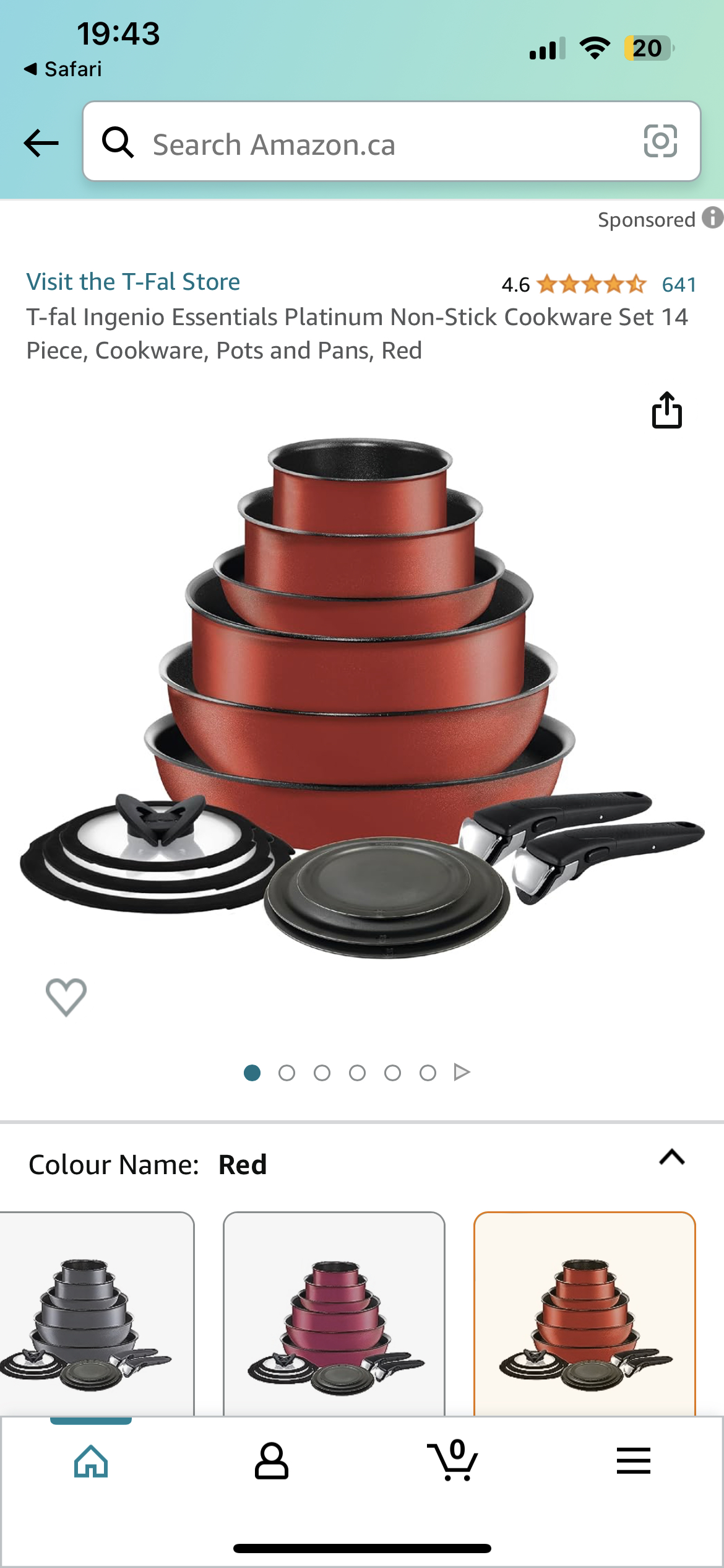 14 piece brand new cookware set (new in box!) thumbnail