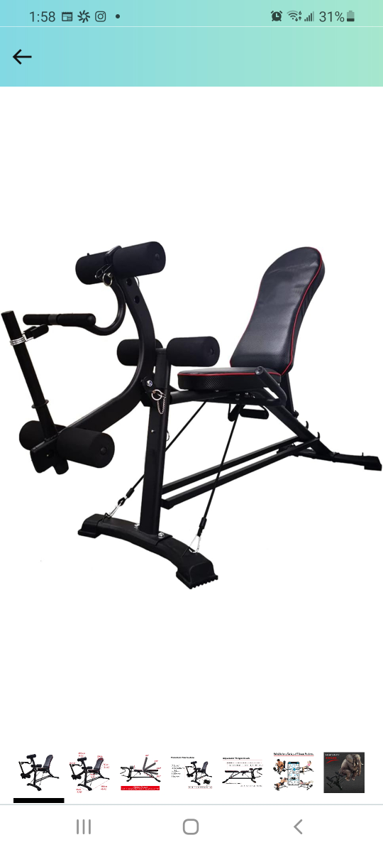 Weight Bench with Leg Extension Adjustable Bench