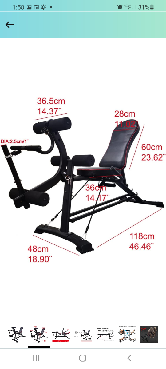 Weight Bench with Leg Extension Adjustable Bench - photo 2