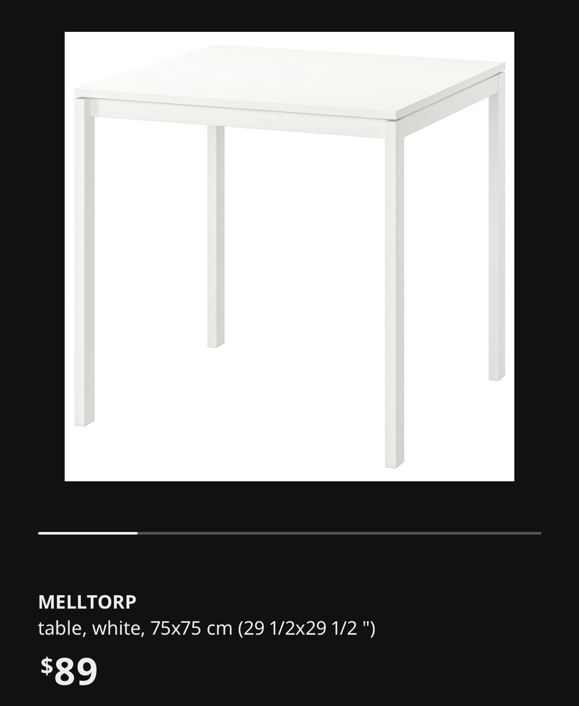 Ikea Melltorp Table - photo 3