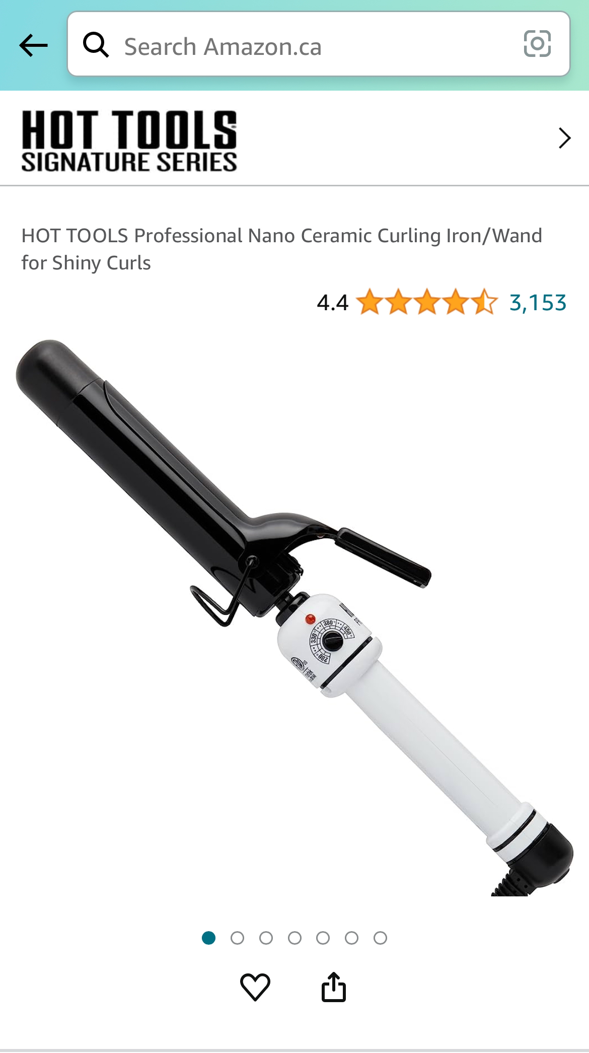 HOT TOOLS Professional Nano Ceramic Curling Iron/Wand image indicator(3)