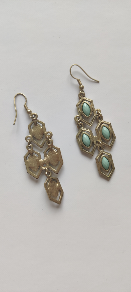 New Mint and Gold Earrings image indicator(3)