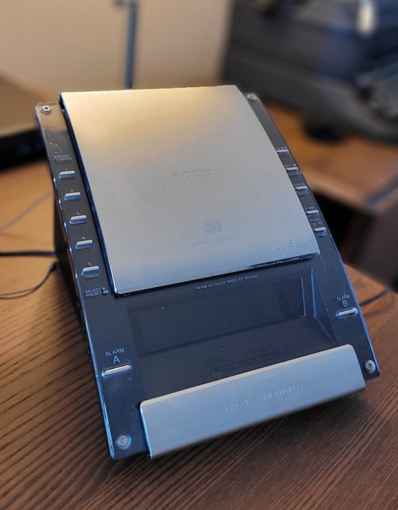 Sony illuminated CD clock radio thumbnail