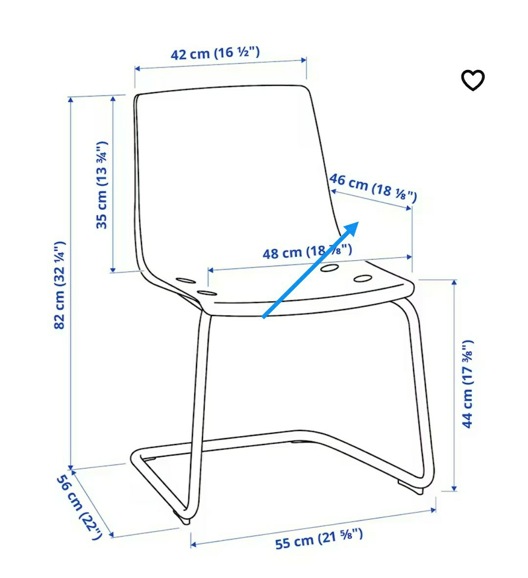 Clear Ikea "Tobias" chair image indicator(6)