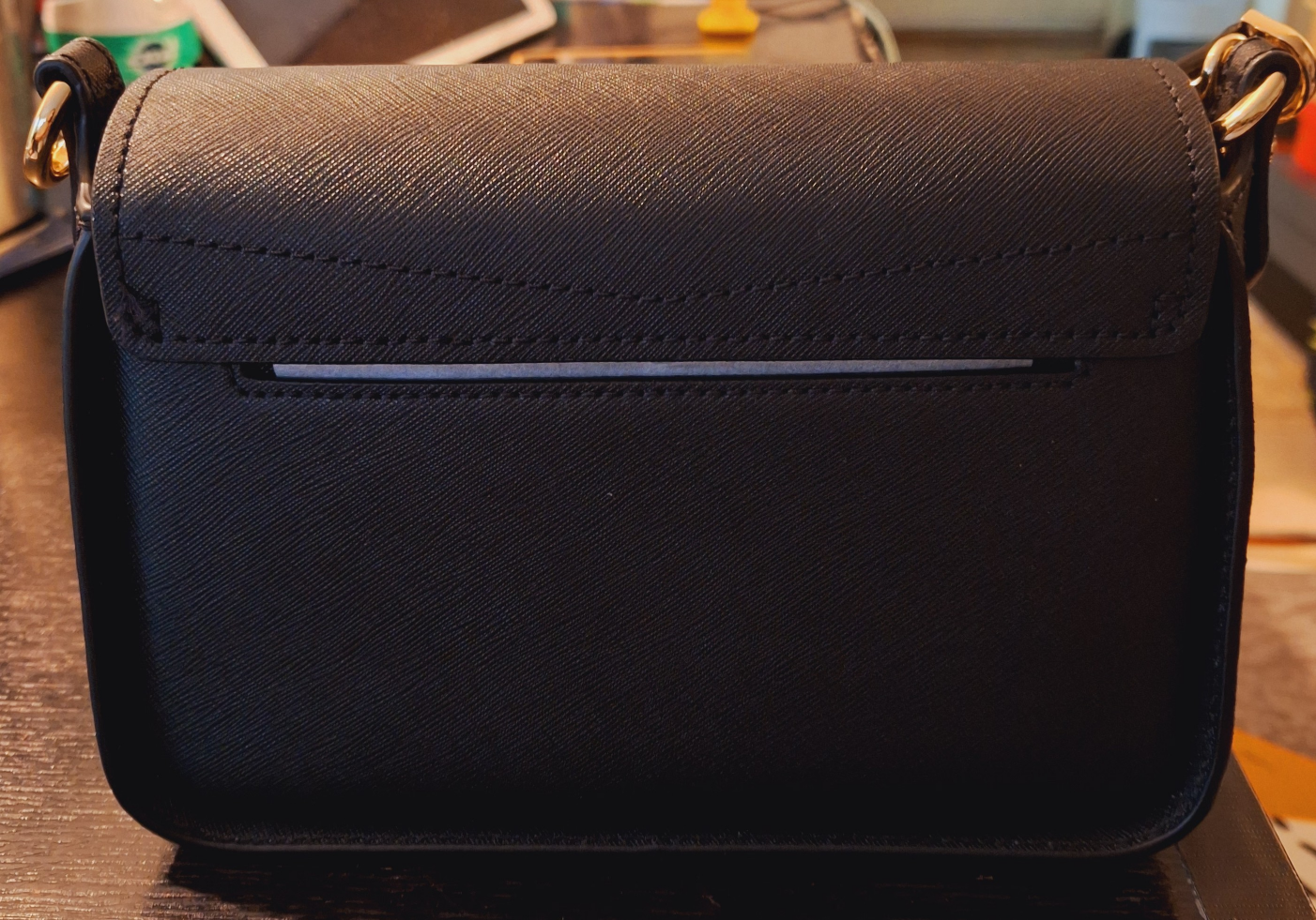 Michael Kors Sylvia Small Flap Black Saffiano Leather Crossbody - photo 3