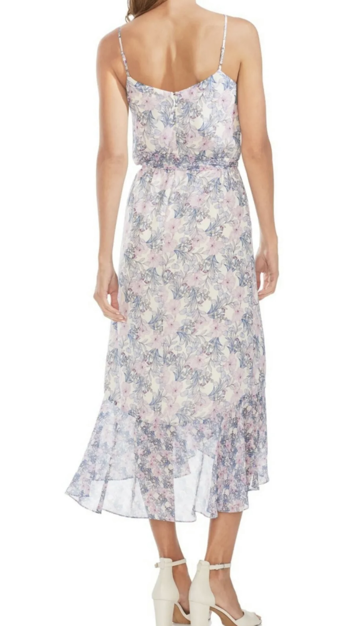 Vince Camuto Mystic Blooms Floral Midi Dress size 14 image indicator(3)