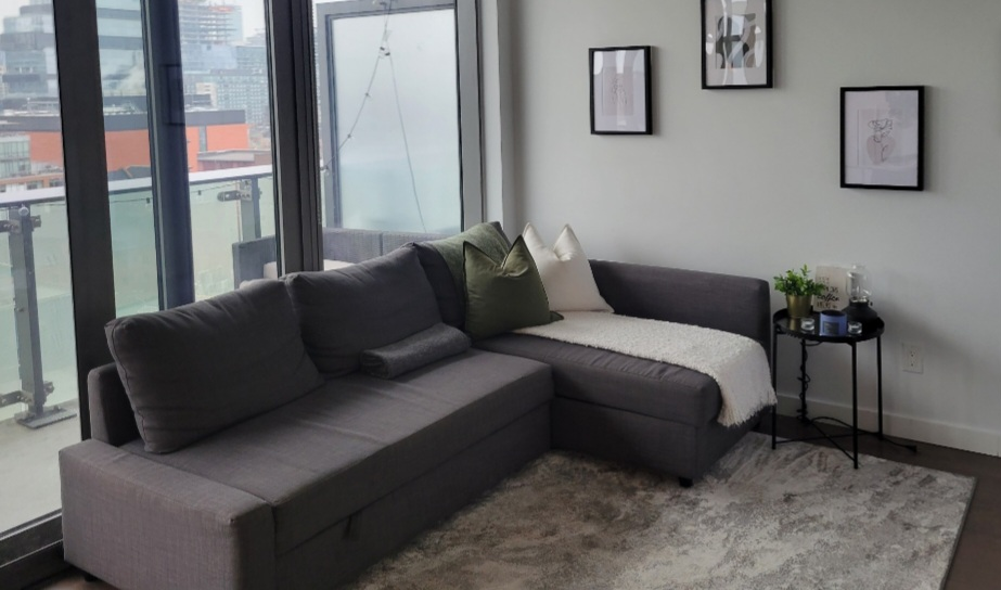 FRIHETEN IKEA SOFA COUCH PULLOUT BED LSHAPE - photo 5