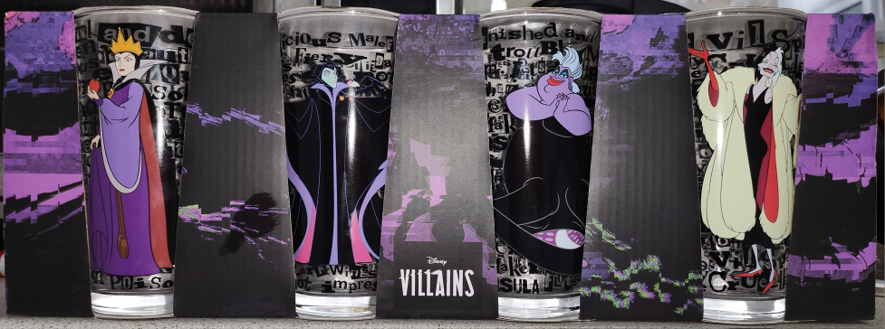 Disney villains glasses 16oz thumbnail