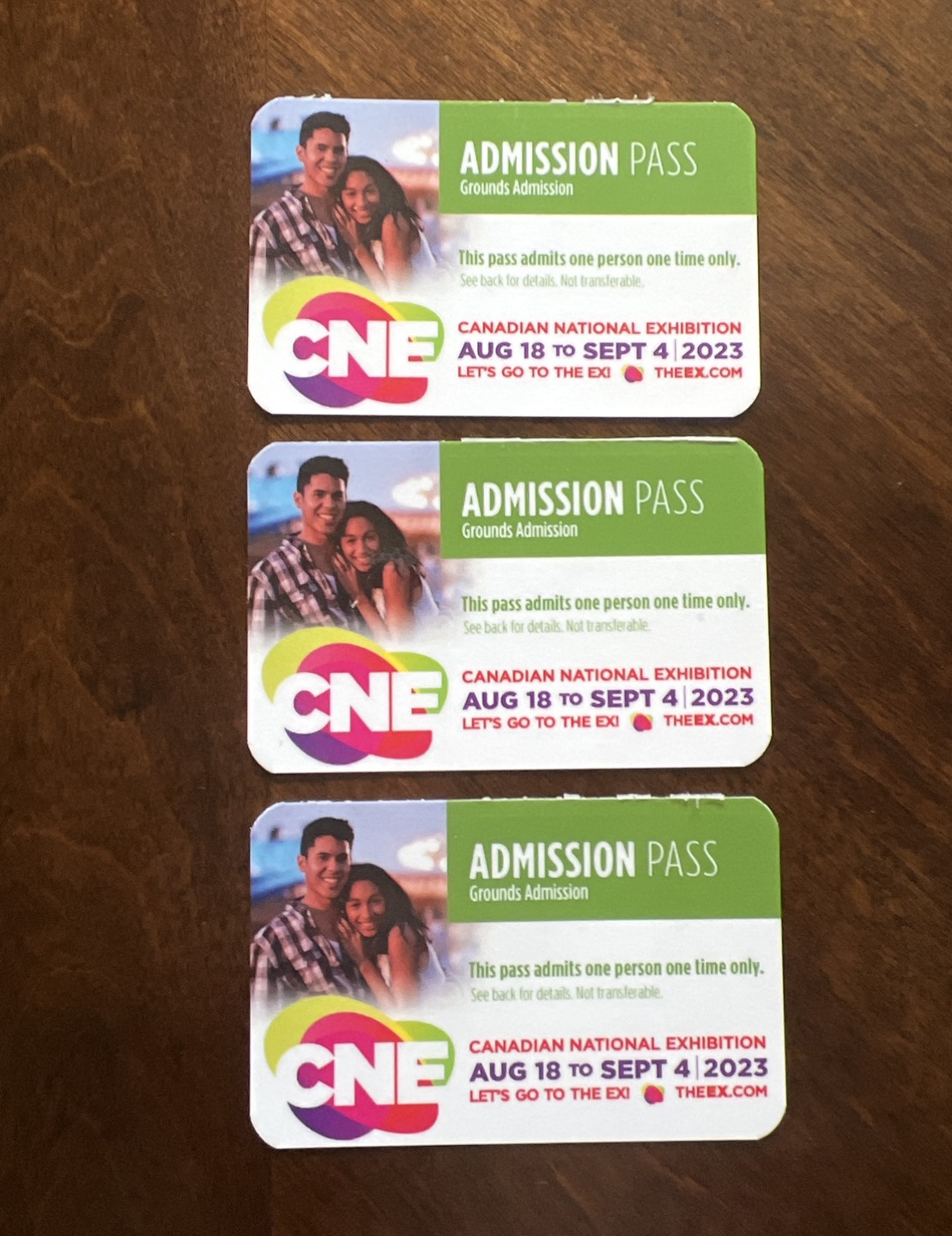 CNE tickets (Admission Passes) - 3 available, big discount! thumbnail