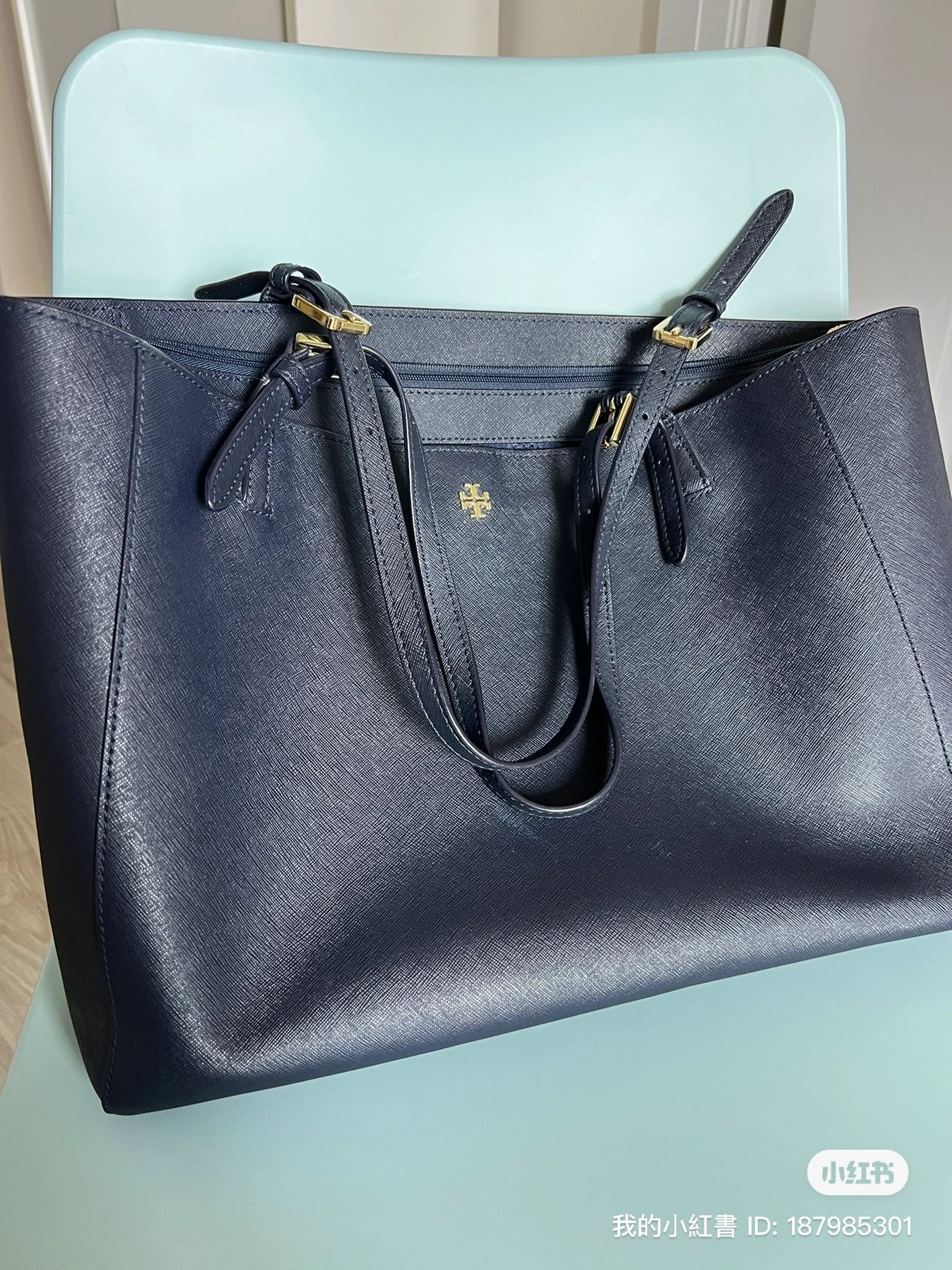 Tory Burch Leather Totes Bag(pre-owned)