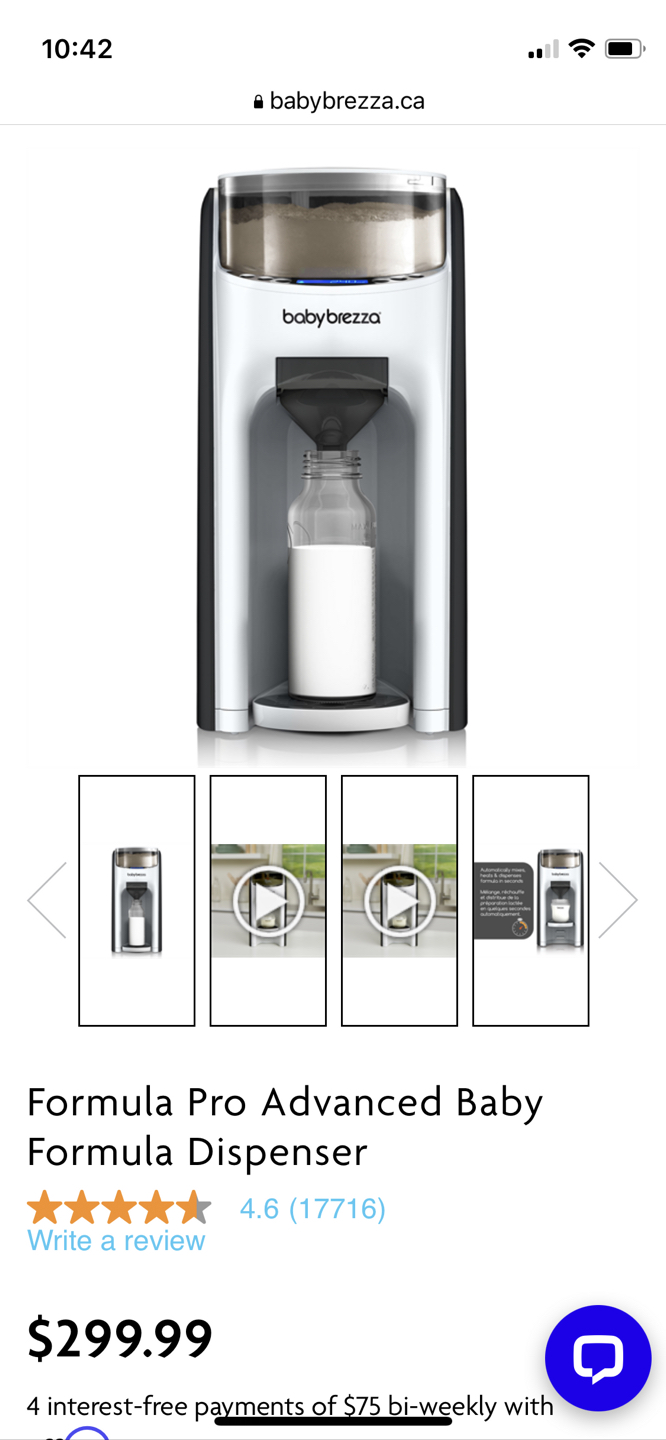 Baby Brezza formula pro advanced thumbnail