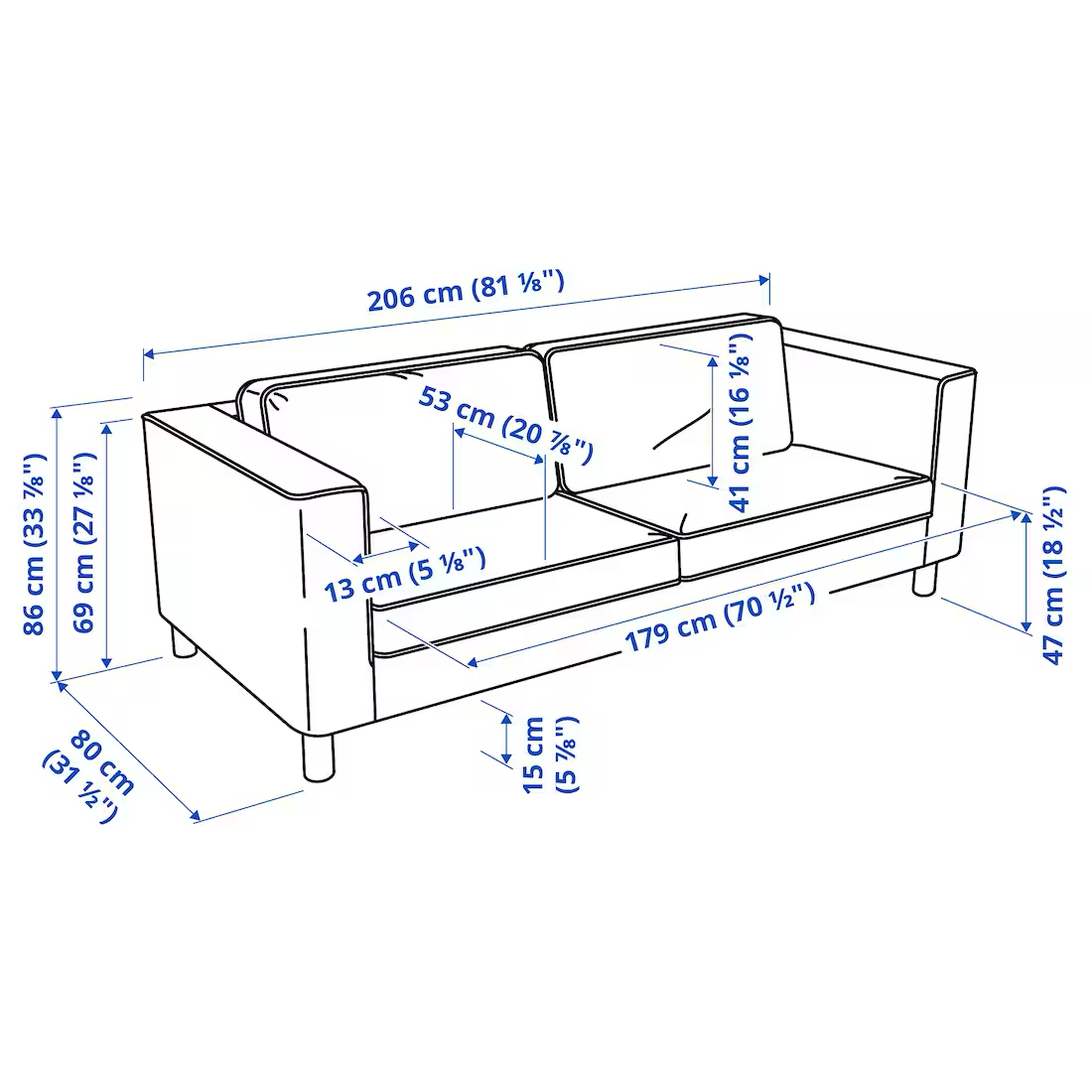 Ikea Sofa 3 seat - photo 3