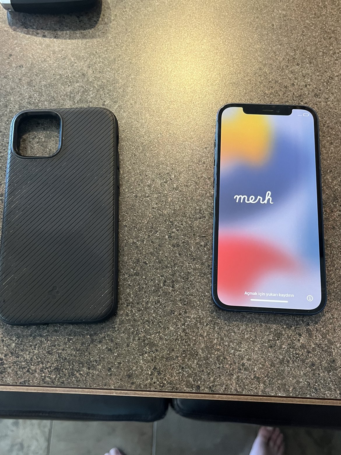 IPhone 12 128gb with a case