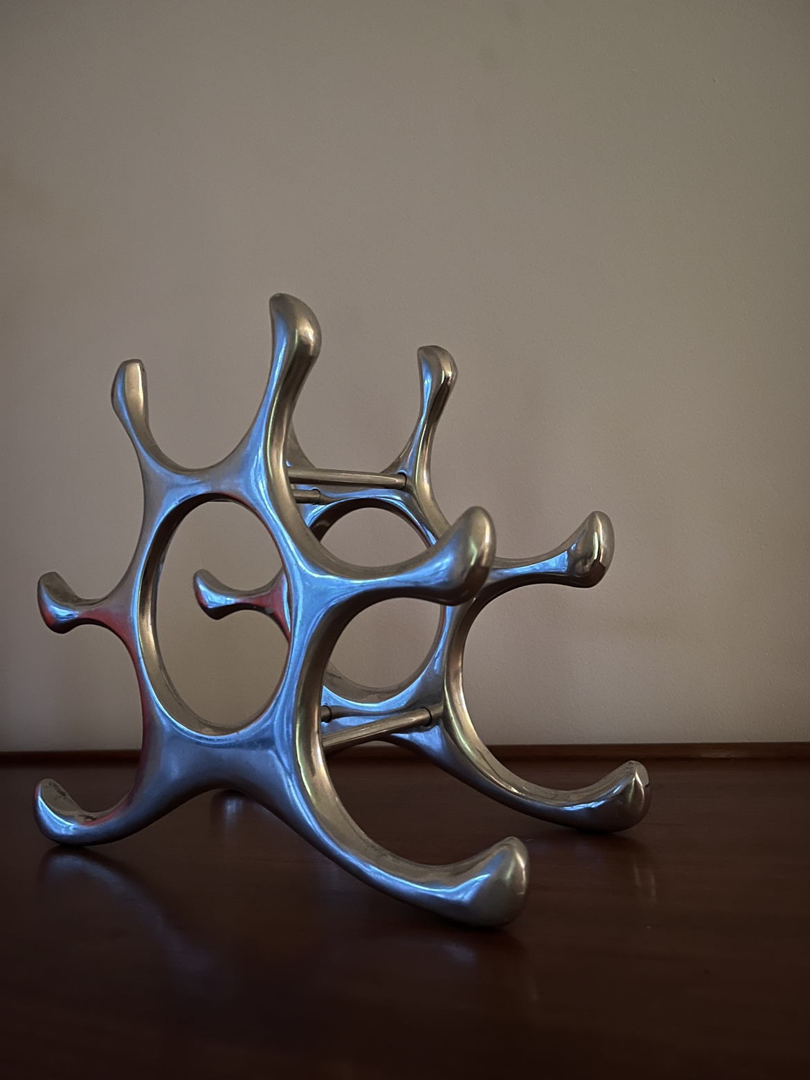 Vintage aluminum wine rack image indicator(2)