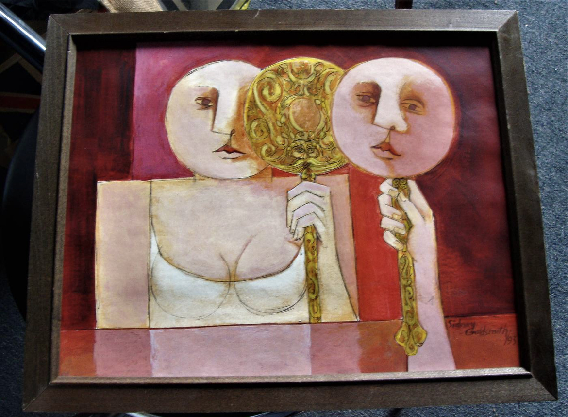 Surreal Watercolour Painting Artist Signed