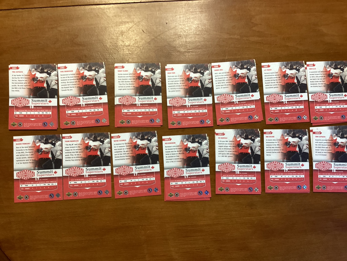 1972 SUMMIT SERIES UPPER DECK HOCKEY CARDS image indicator(6)