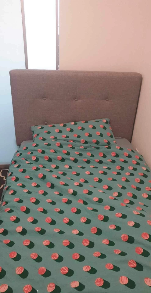 twin bed with frame and  mattress image indicator(2)