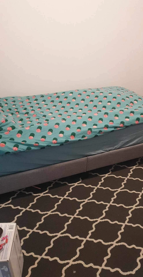 twin bed with frame and  mattress image indicator(3)