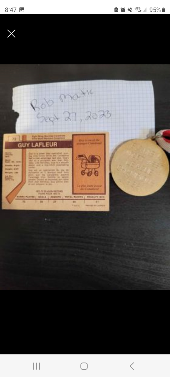 1973/74 OPC Guy Lafleur #72 - photo 2
