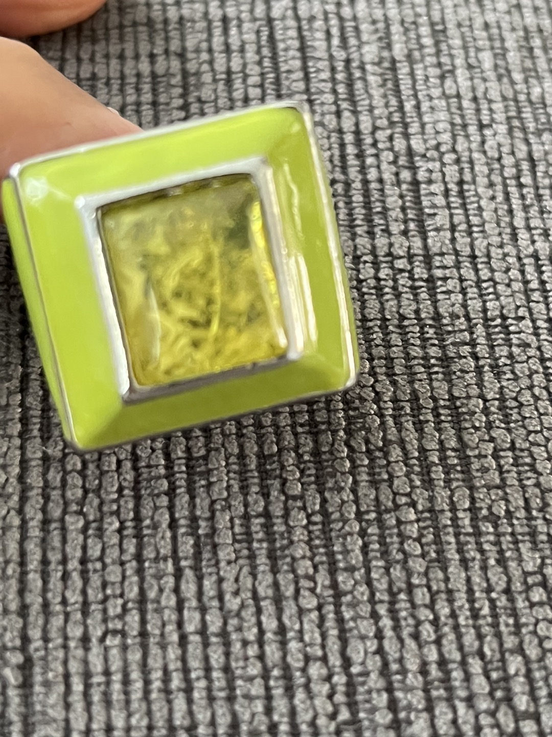 Bold Glass and resin ring- approximately size 5.5-6 image indicator(3)