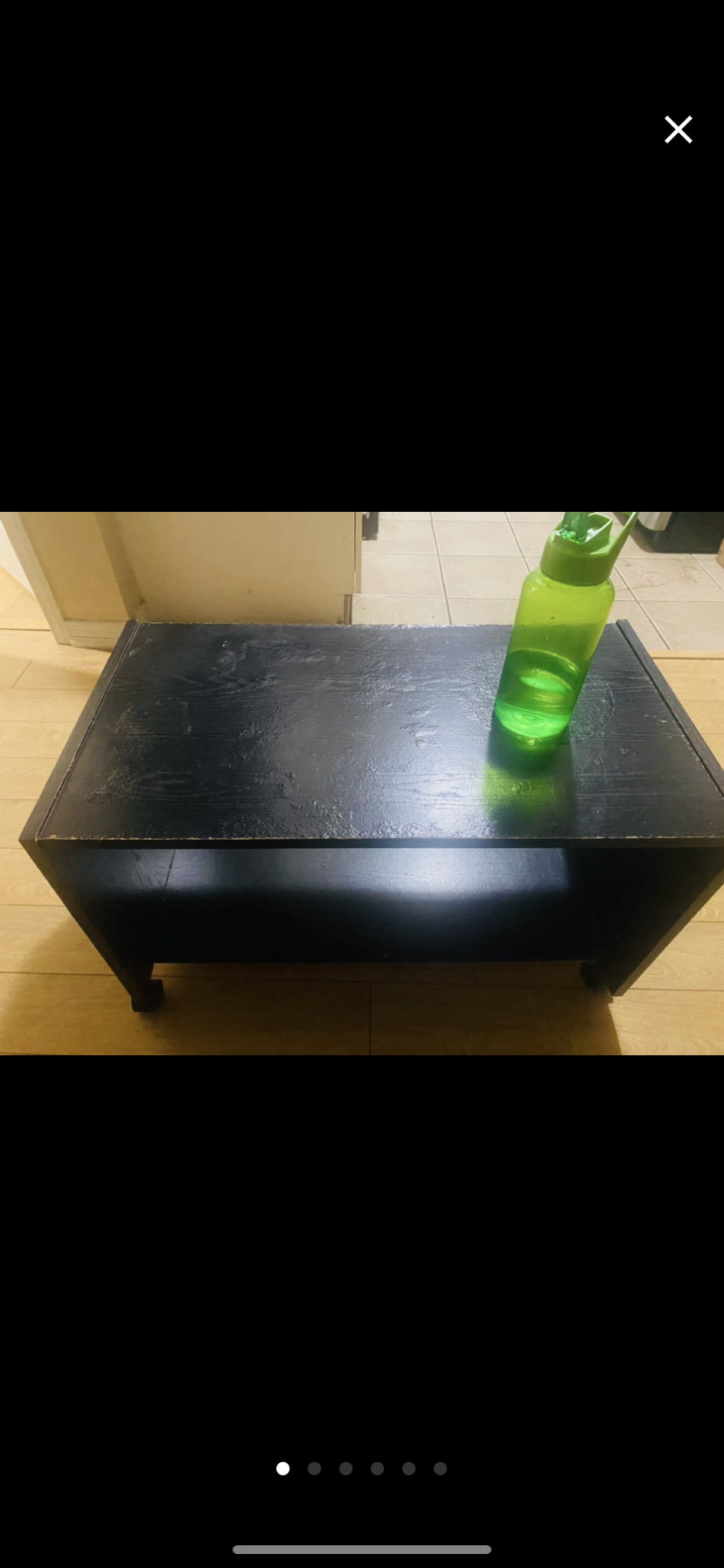 coffee wheels table with storage thumbnail