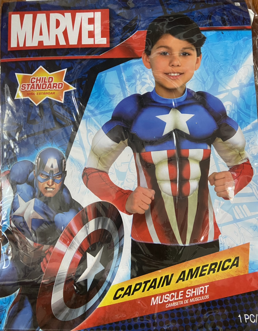 Marvel Avengers Captain America Child Muscle Shirt costume