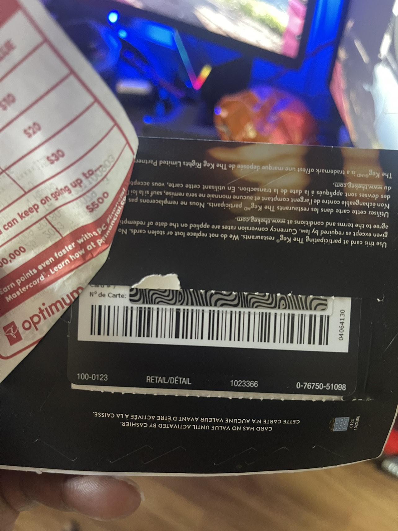 $100 THE KEG gift card - photo 3