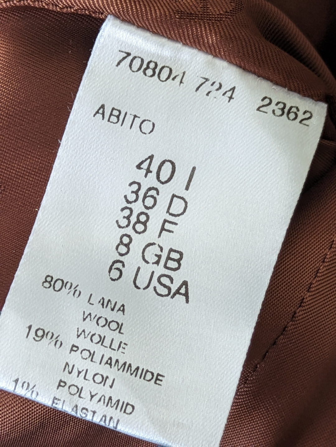 one of a kind  wool dress, made in Italy image indicator(3)