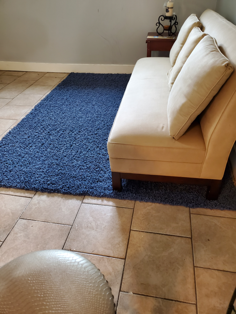 Brand New Blue Shag Carpet / Rug image indicator(3)